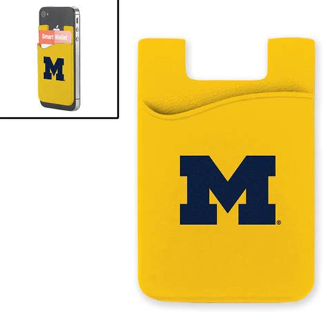 mcm university of michigan navy smart wallet mobile card holder|MCM University of Michigan Yellow Smart Wallet Mobile Card .